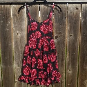 Royal Bones Dripping Red Rose Dress